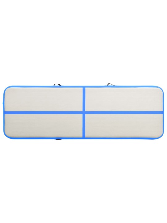 Nafukovací žíněnka s pumpou 300 x 100 x 15 cm PVC modrá