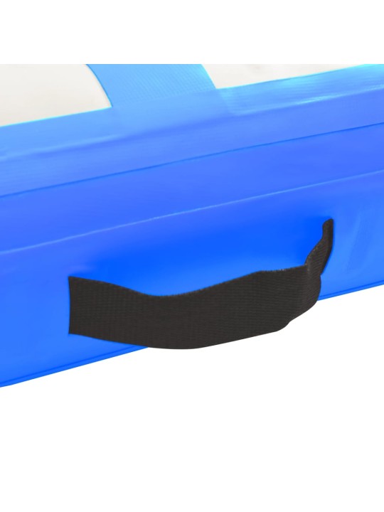 Nafukovací žíněnka s pumpou 300 x 100 x 15 cm PVC modrá