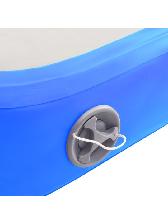 Nafukovací žíněnka s pumpou 300 x 100 x 15 cm PVC modrá