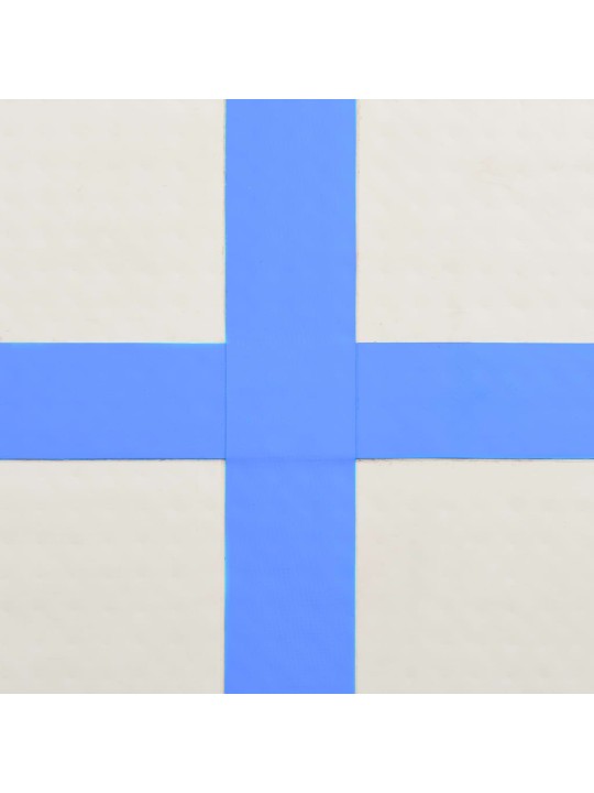 Nafukovací žíněnka s pumpou 300 x 100 x 15 cm PVC modrá