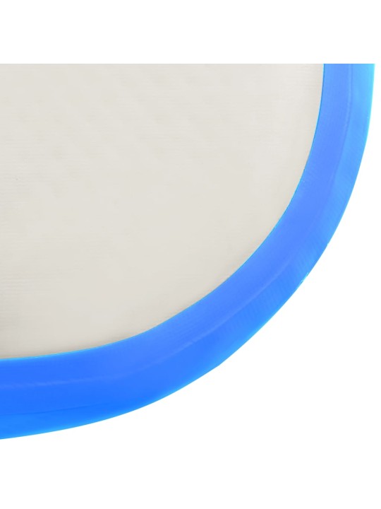 Nafukovací žíněnka s pumpou 300 x 100 x 15 cm PVC modrá