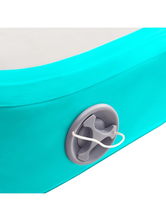 Nafukovací žíněnka s pumpou 300 x 100 x 15 cm PVC zelená