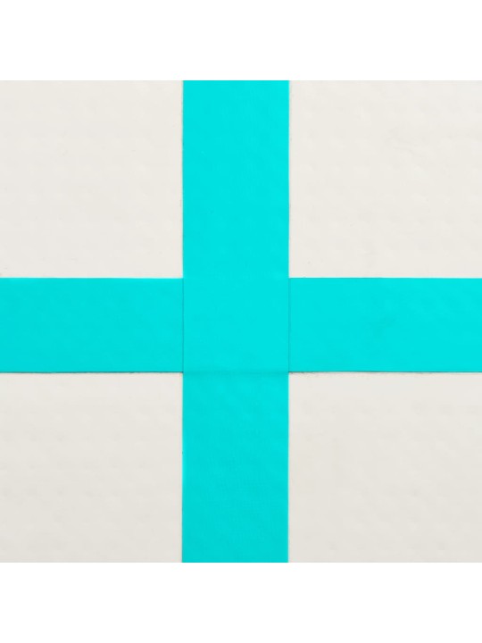 Nafukovací žíněnka s pumpou 300 x 100 x 15 cm PVC zelená