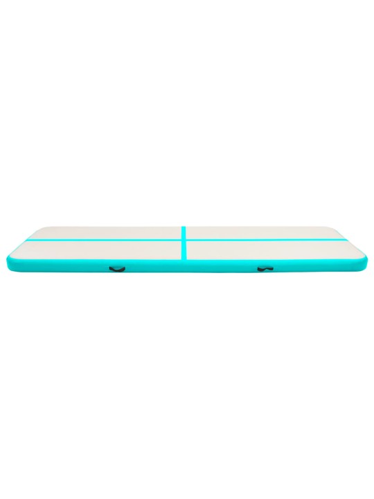 Nafukovací žíněnka s pumpou 600 x 100 x 15 cm PVC zelená