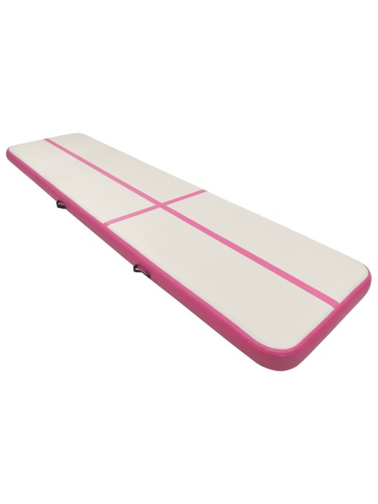 Nafukovací žíněnka s pumpou 700 x 100 x 15 cm PVC růžová