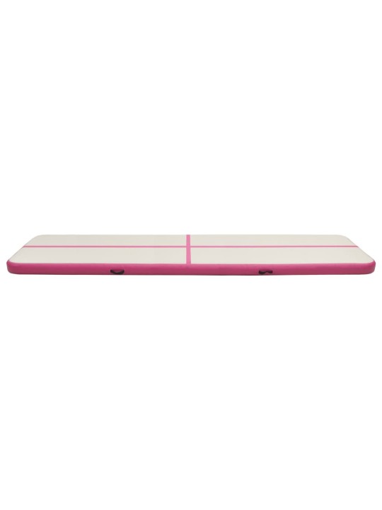 Nafukovací žíněnka s pumpou 700 x 100 x 15 cm PVC růžová