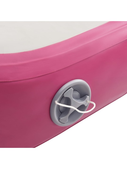 Nafukovací žíněnka s pumpou 700 x 100 x 15 cm PVC růžová