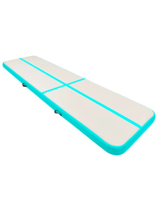 Nafukovací žíněnka s pumpou 700 x 100 x 15 cm PVC modrá