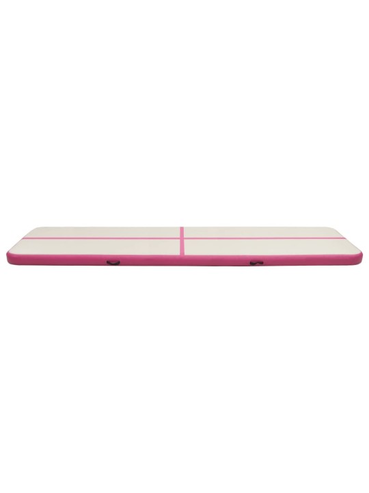 nafukovací žíněnka s pumpou 800 x 100 x 15 cm pvc růžová