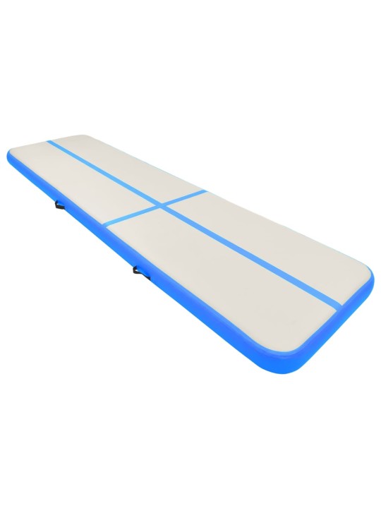 nafukovací žíněnka s pumpou 800 x 100 x 15 cm pvc modrá