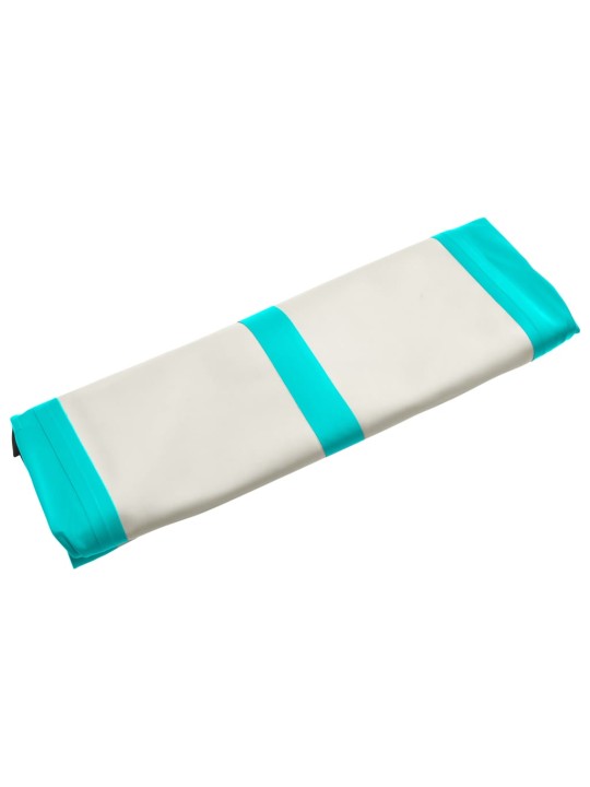 Nafukovací žíněnka s pumpou 800 x 100 x 15 cm PVC zelená