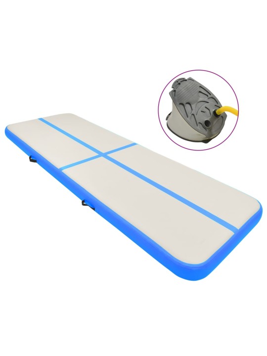 Nafukovací žíněnka s pumpou 500 x 100 x 20 cm PVC modrá