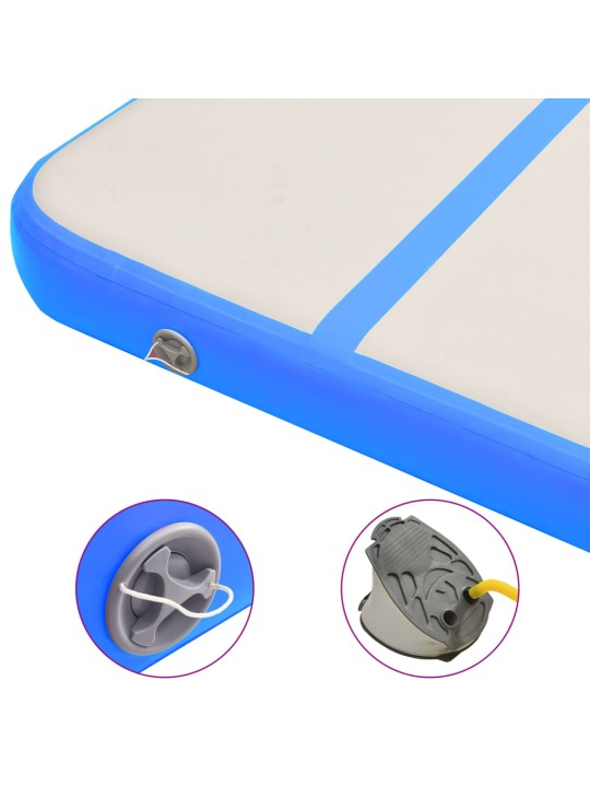 Nafukovací žíněnka s pumpou 500 x 100 x 20 cm PVC modrá