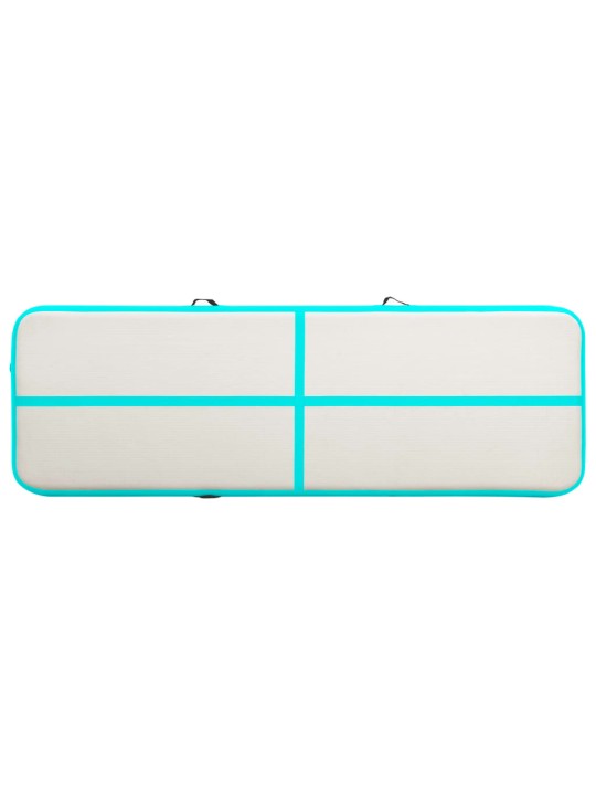 Nafukovací žíněnka s pumpou 500 x 100 x 20 cm PVC zelená