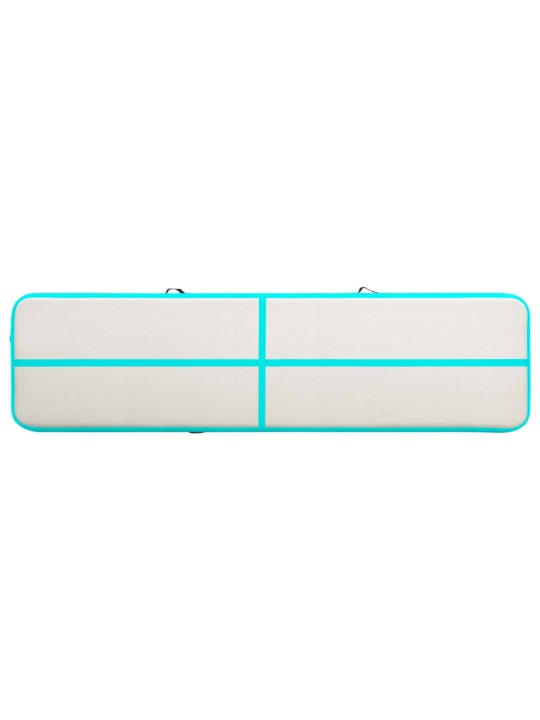 Nafukovací žíněnka s pumpou 700 x 100 x 20 cm PVC zelená