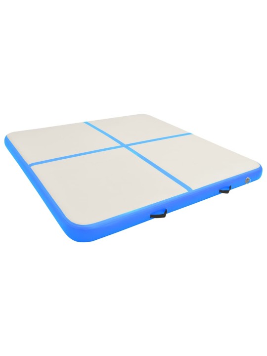 Nafukovací žíněnka s pumpou 200 x 200 x 10 cm pvc modrá
