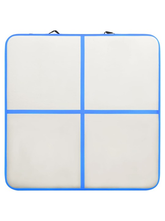 Nafukovací žíněnka s pumpou 200 x 200 x 10 cm pvc modrá