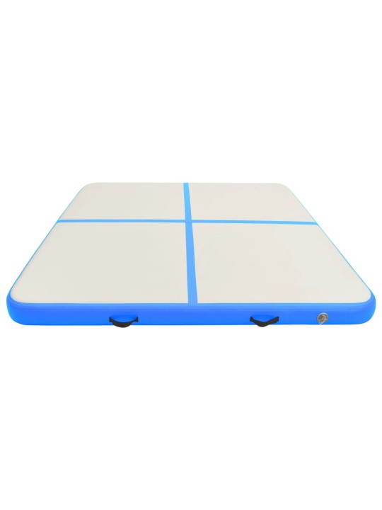 Nafukovací žíněnka s pumpou 200 x 200 x 20 cm pvc modrá