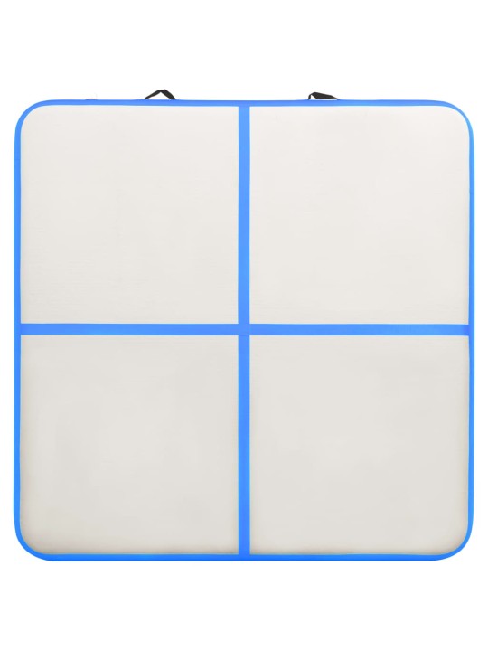 Nafukovací žíněnka s pumpou 200 x 200 x 20 cm pvc modrá