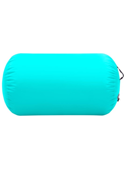 Nafukovací cvičební válec s pumpou 100 x 60 cm PVC zelený