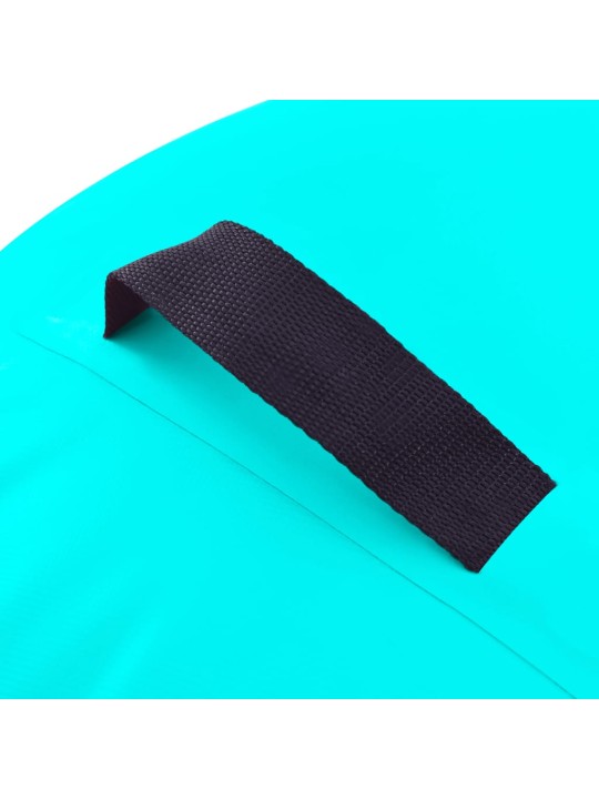 Nafukovací cvičební válec s pumpou 100 x 60 cm PVC zelený