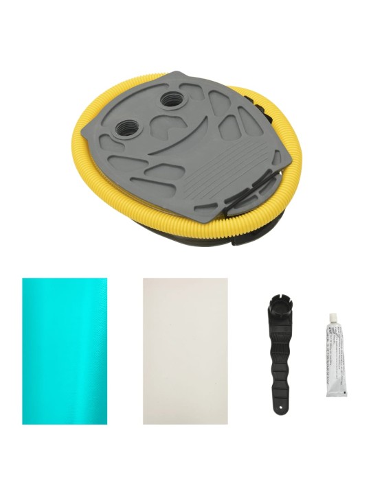 Nafukovací cvičební válec s pumpou 100 x 60 cm PVC zelený