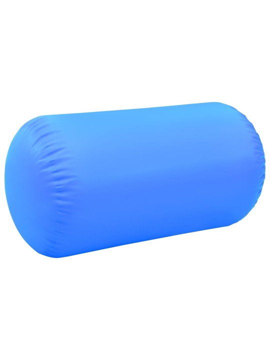 Nafukovací cvičební válec s pumpou 120 x 90 cm PVC modrý