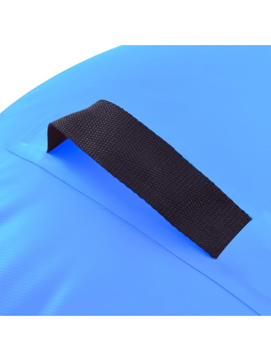 Nafukovací cvičební válec s pumpou 120 x 90 cm PVC modrý