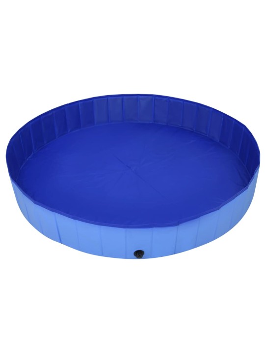 Skládací bazén pro psy modrý 200 x 30 cm PVC