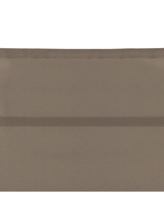 Zahradní lehátko textilen a hliník taupe