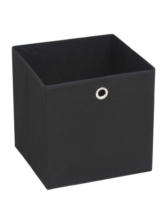 Úložné boxy 4 ks netkaná textilie 28 x 28 x 28 cm černé