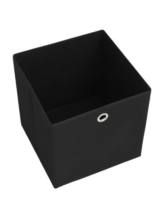 Úložné boxy 4 ks netkaná textilie 28 x 28 x 28 cm černé