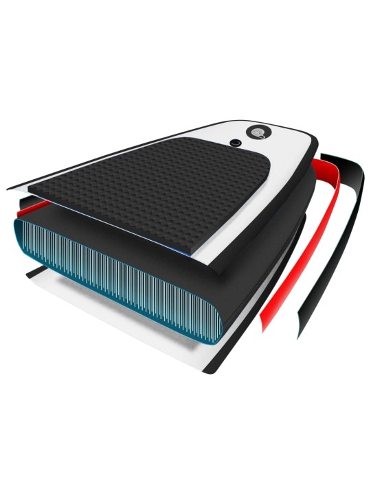 Nafukovací SUP paddleboard černo-bílý
