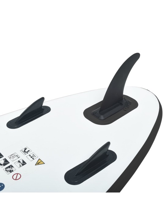 Nafukovací SUP paddleboard černo-bílý