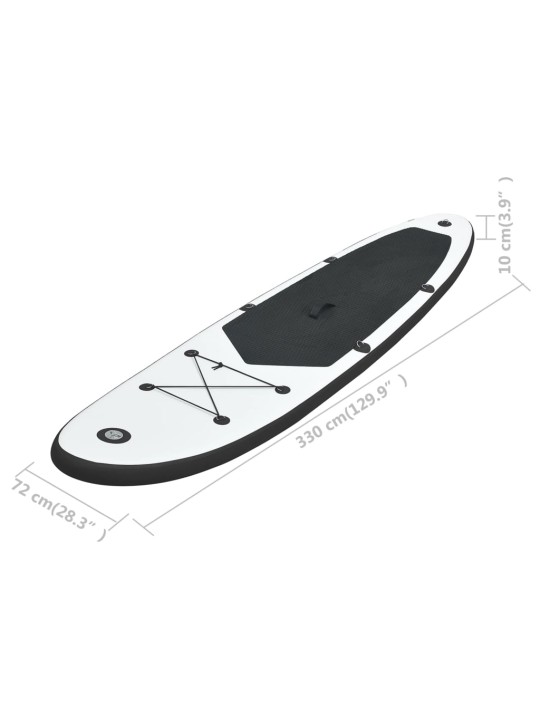 Nafukovací SUP paddleboard černo-bílý
