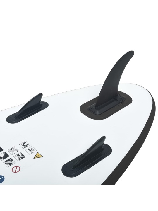 Nafukovací SUP paddleboard černo-bílý