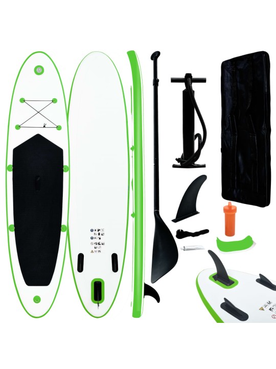 Nafukovací SUP paddleboard zeleno-bílý