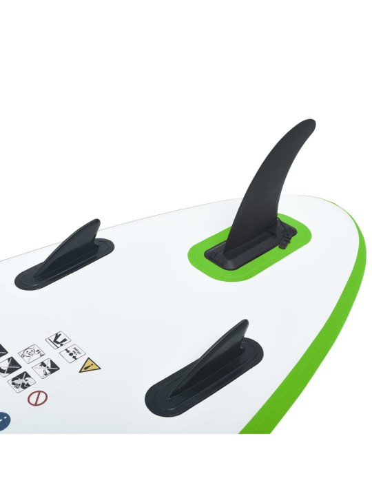 Nafukovací SUP paddleboard s příslušenstvím zeleno-bílý