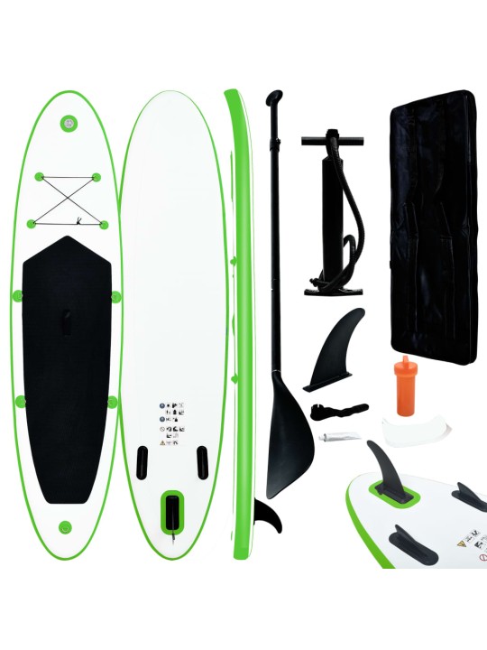 Nafukovací SUP paddleboard zeleno-bílý