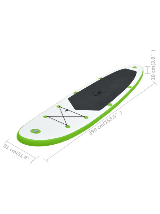 Nafukovací SUP paddleboard zeleno-bílý