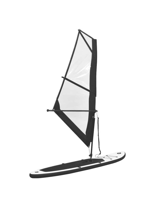Nafukovací Stand Up Paddleboard s plachtou černo-bílý