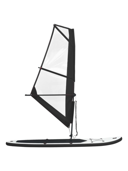 Nafukovací Stand Up Paddleboard s plachtou černo-bílý