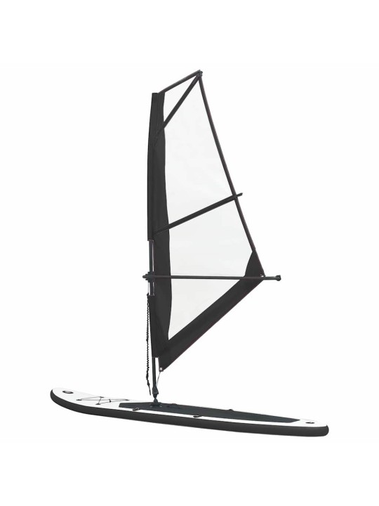 Nafukovací Stand Up Paddleboard s plachtou černo-bílý