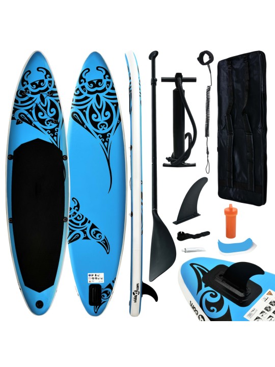 Nafukovací SUP paddleboard s příslušenstvím 366x76x15 cm modrý