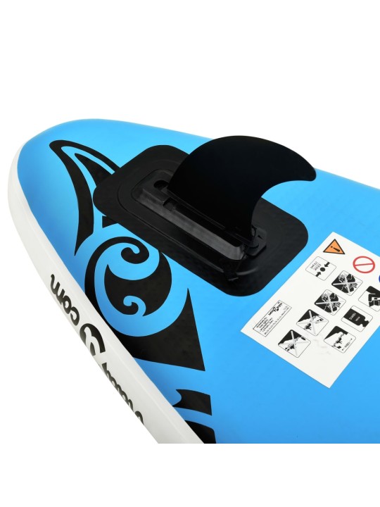 Nafukovací SUP paddleboard s příslušenstvím 366x76x15 cm modrý