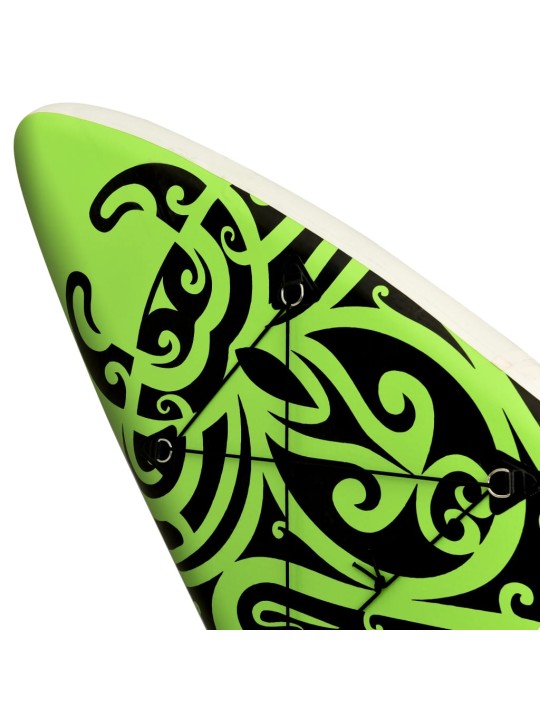 Nafukovací SUP paddleboard s příslušenstvím 366x76x15 cm zelený