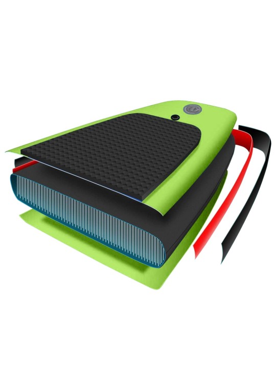 Nafukovací SUP paddleboard s příslušenstvím 366x76x15 cm zelený