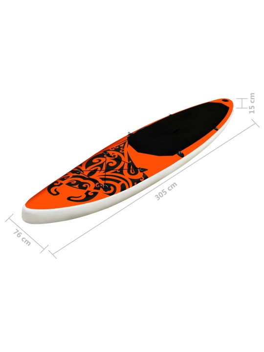 Nafukovací SUP paddleboard a příslušenství 305x76x15cm oranžový
