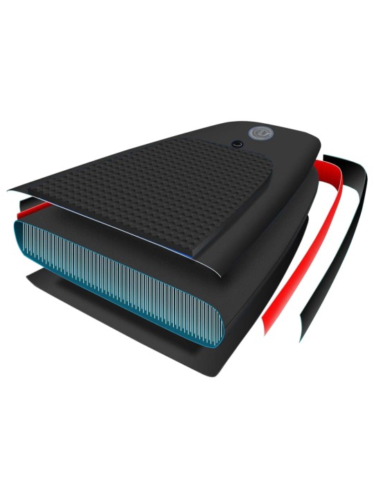 Nafukovací SUP paddleboard s příslušenstvím 305x76x15 cm černý