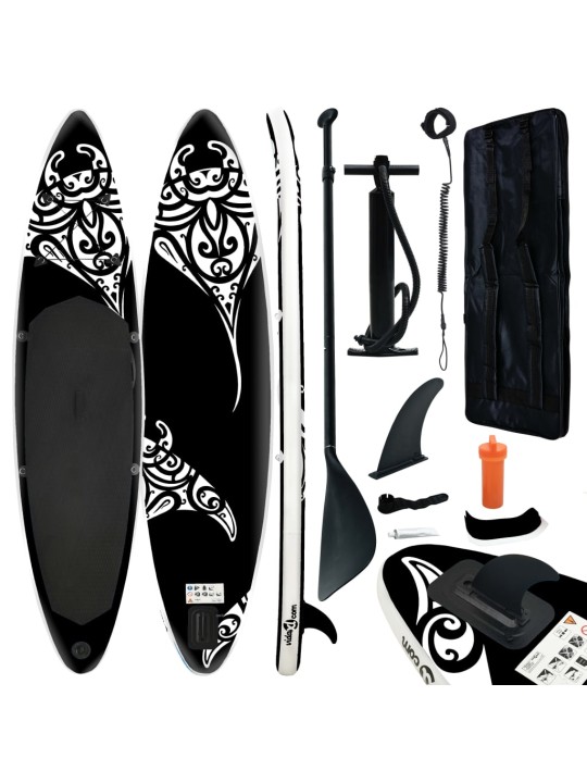 Nafukovací SUP paddleboard s příslušenstvím 320x76x15 cm černý